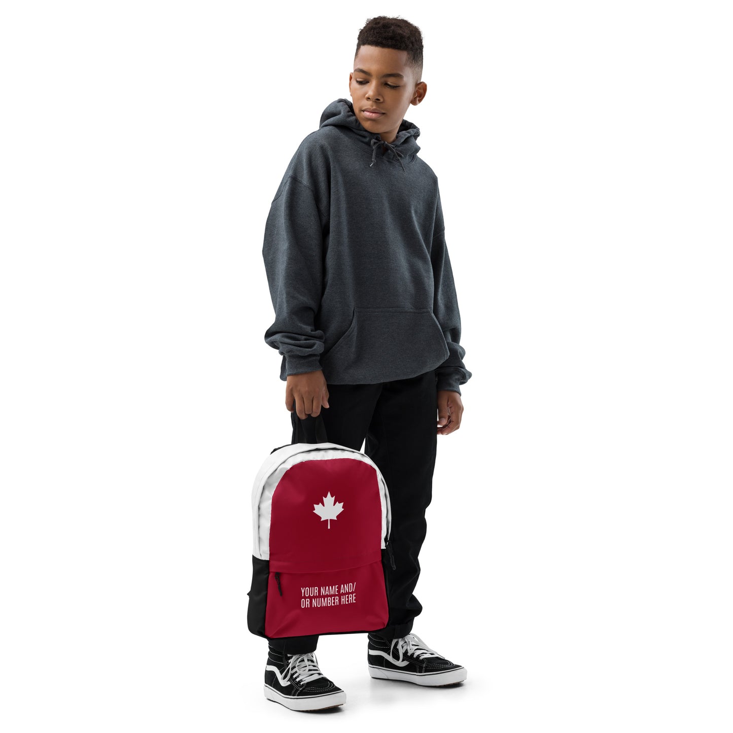 Backpack with Maple Leaf & Personalization