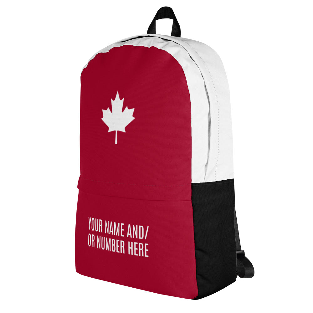Backpack with Maple Leaf & Personalization