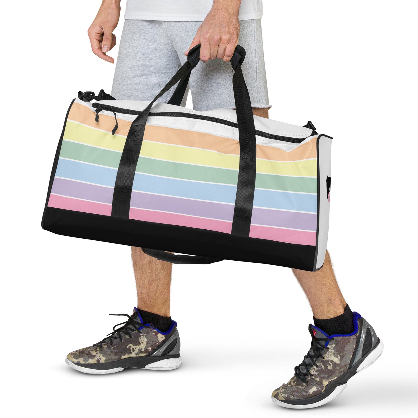 Duffle Bag in Fun Fetti Pastel Colours