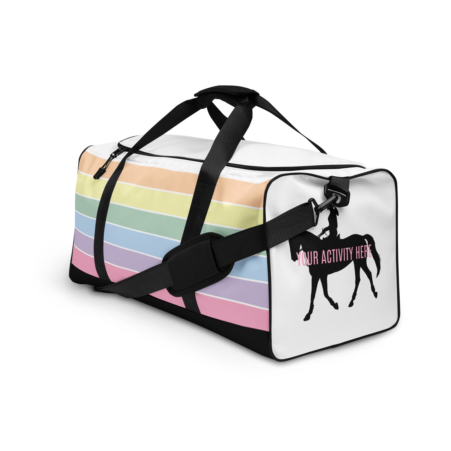 Duffle Bag in Fun Fetti Pastel Colours