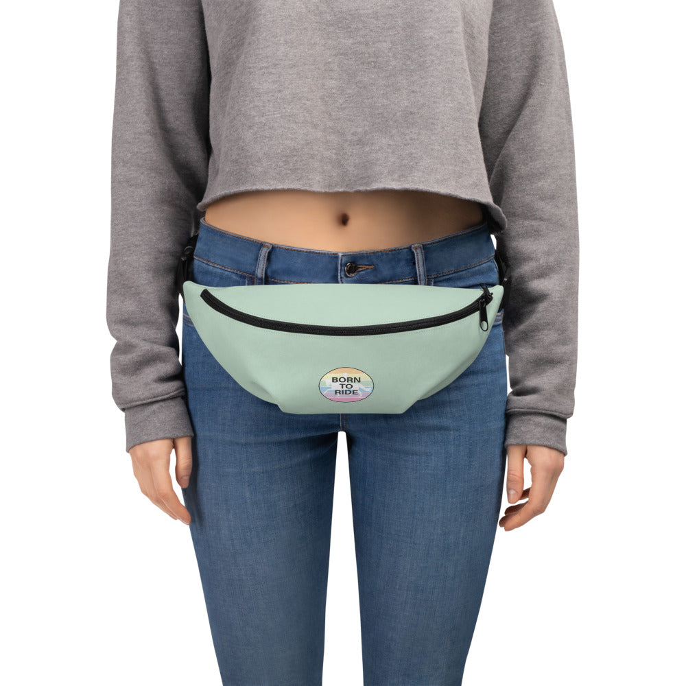 Fanny Pack "BORN TO RIDE" in Sour Apple