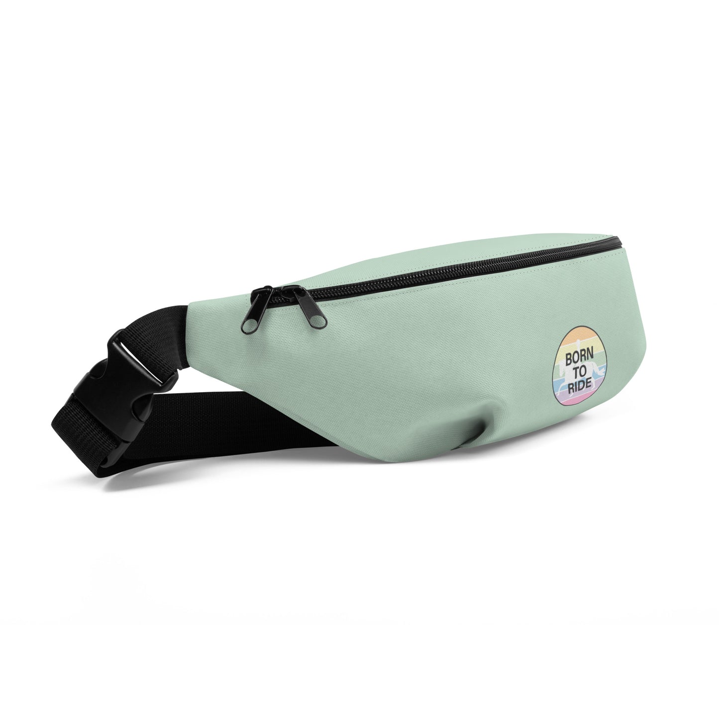 Fanny Pack "BORN TO RIDE" in Sour Apple