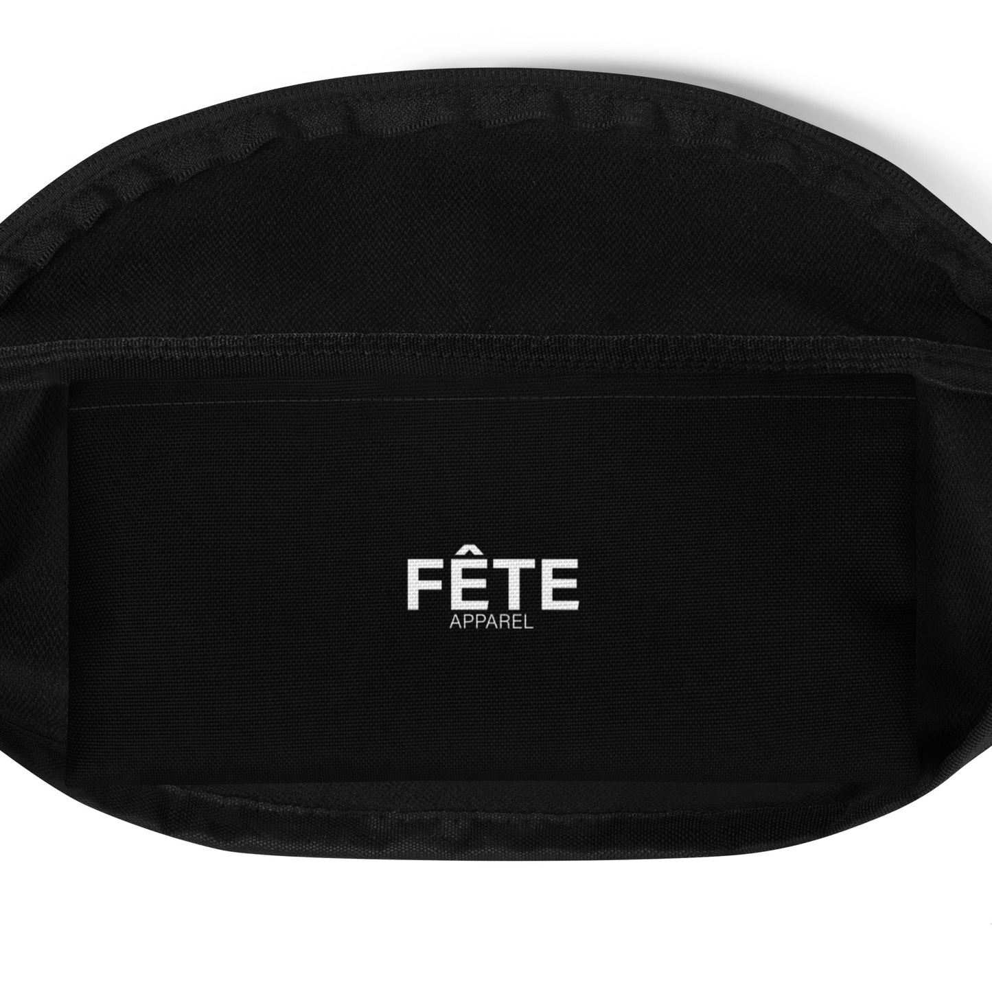 Fanny Pack "SOLACE STABLES" in Classic White on Basic Black