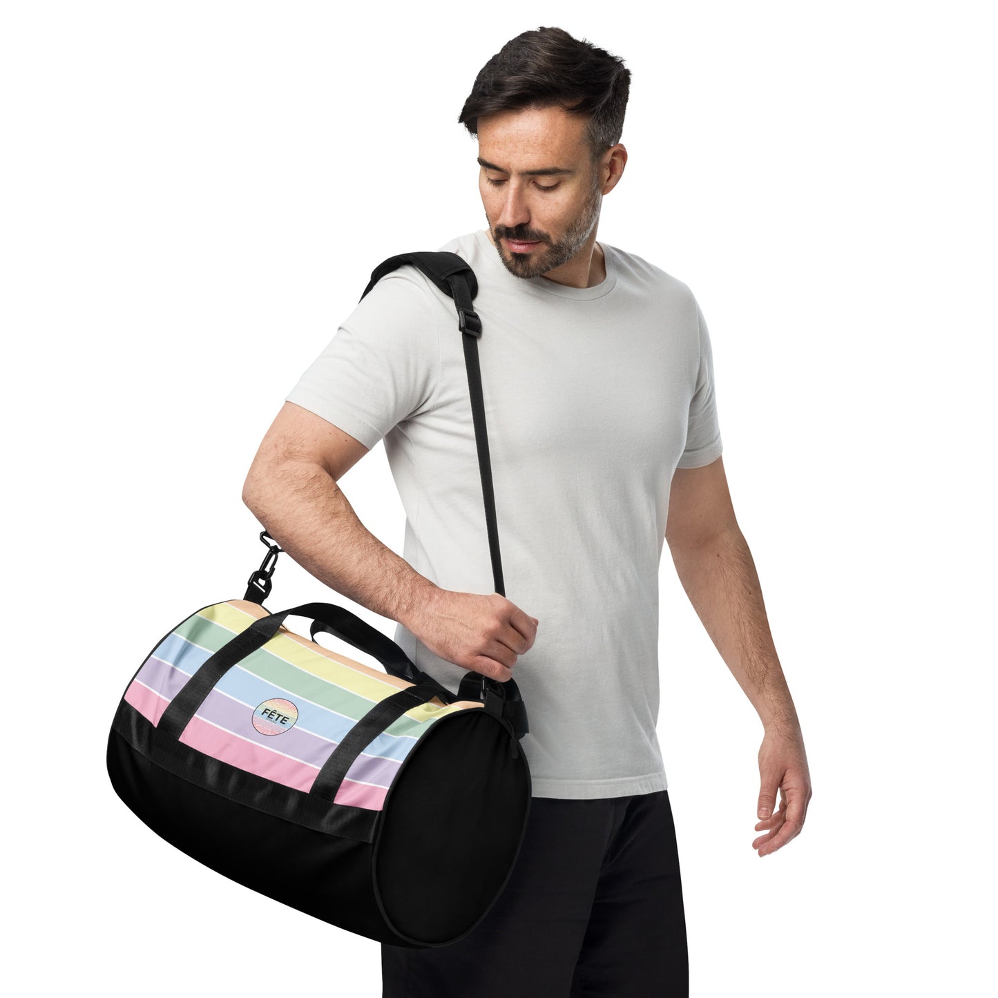 Gym Bag in Fun Fetti Pastel Colours