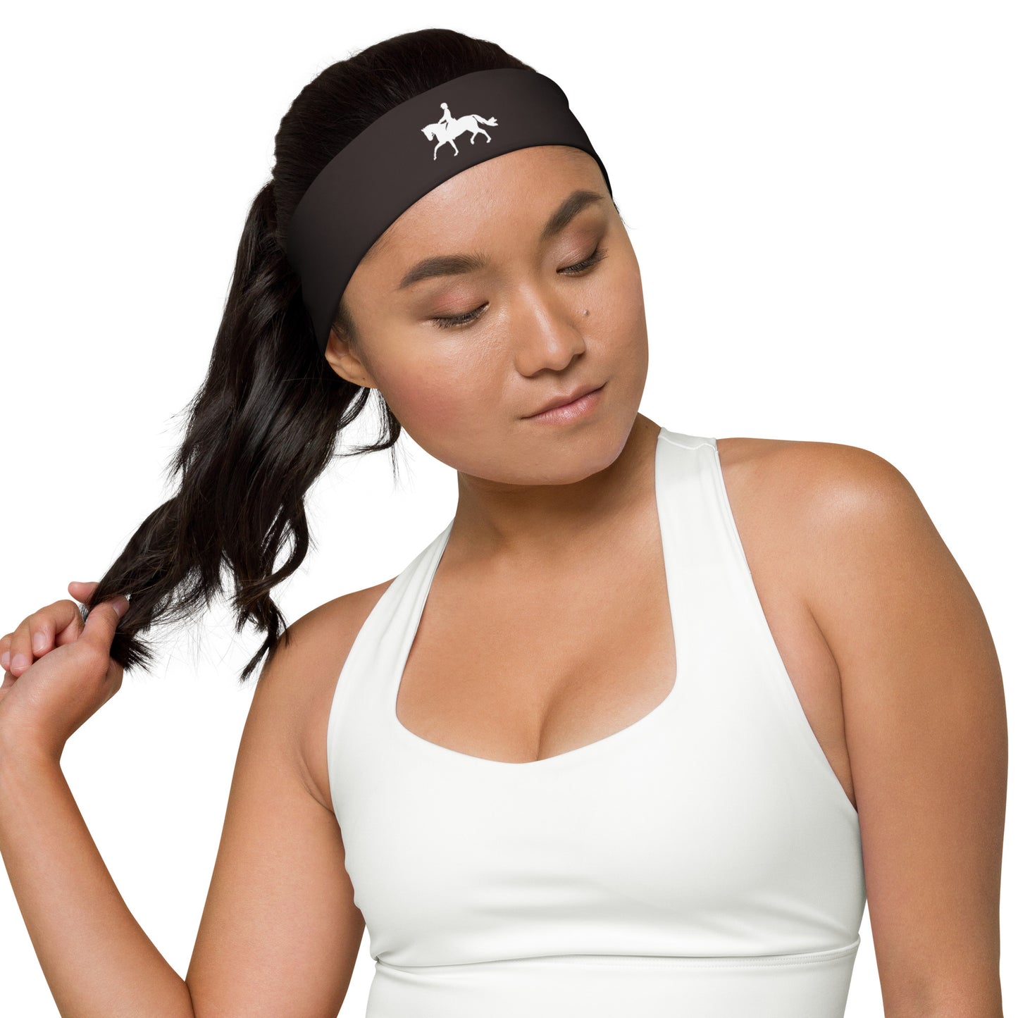 Headband Equestrian in Espresso Brown