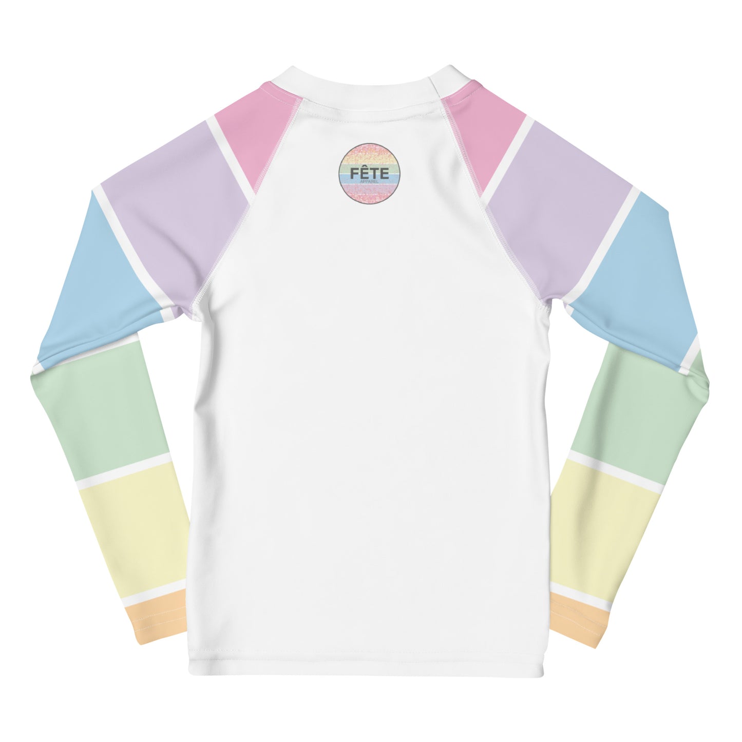 Children's Long-Sleeved Sun Shirt "COOKIES IMPROVE PERFORMANCE" in Fun Fetti Colours