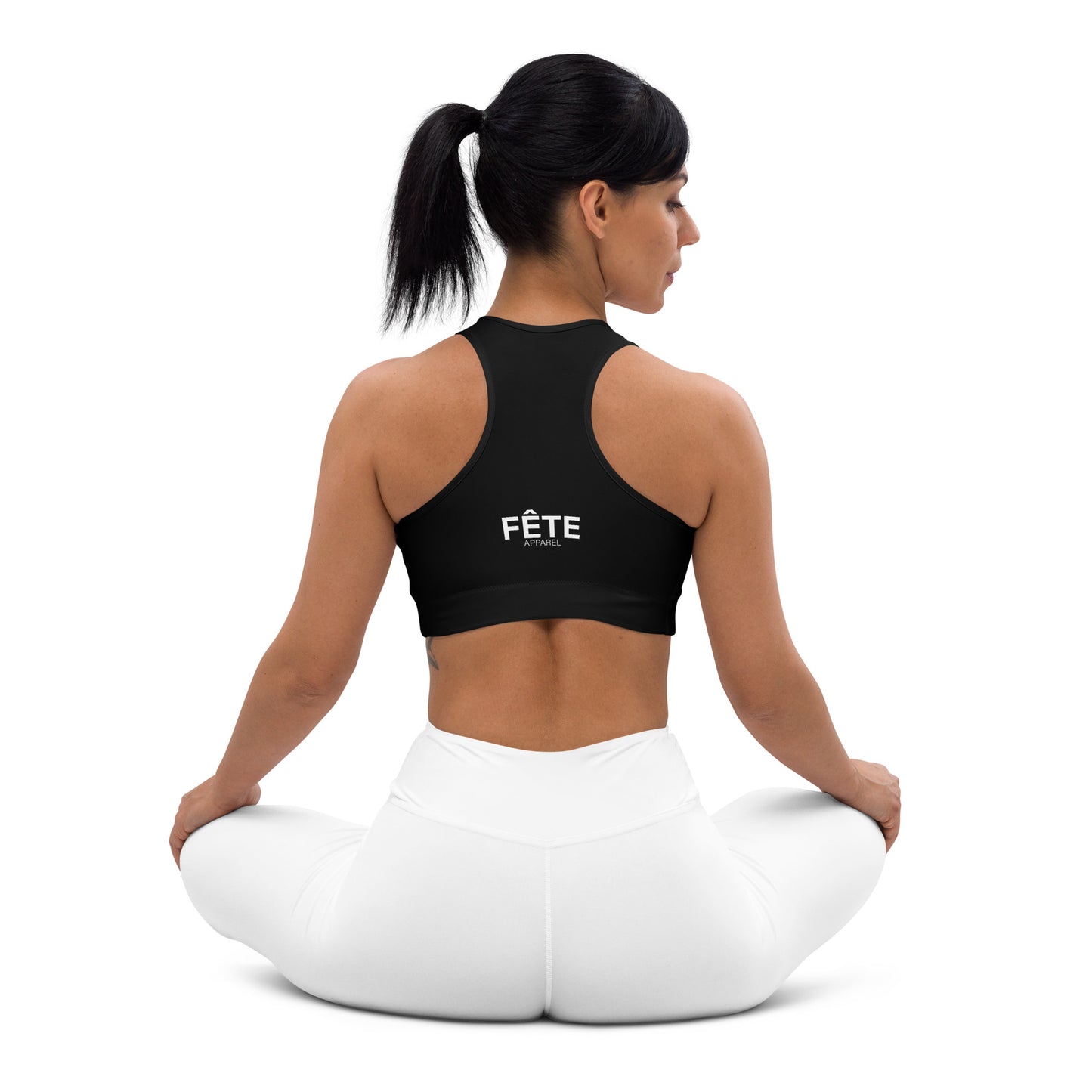 Women's Sports Bra in Basic Black & Classic White