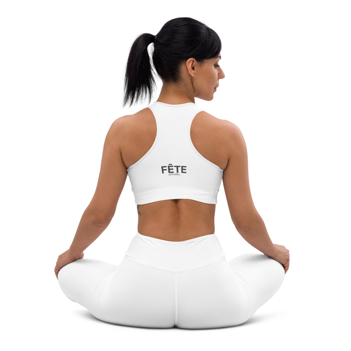 Women's Sports Bra in Classic White