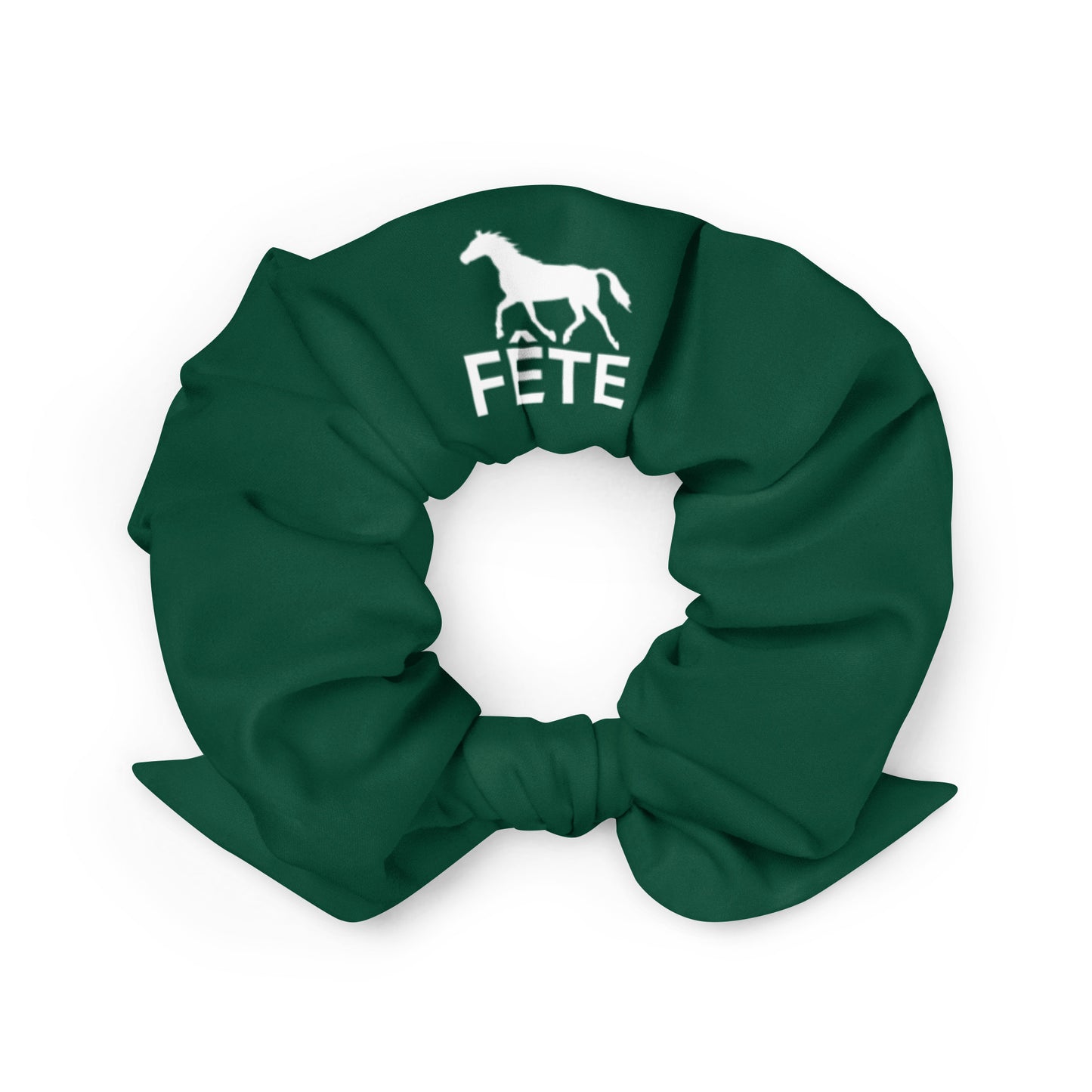 Scrunchie "FÊTE" Equestrian in Racing Green