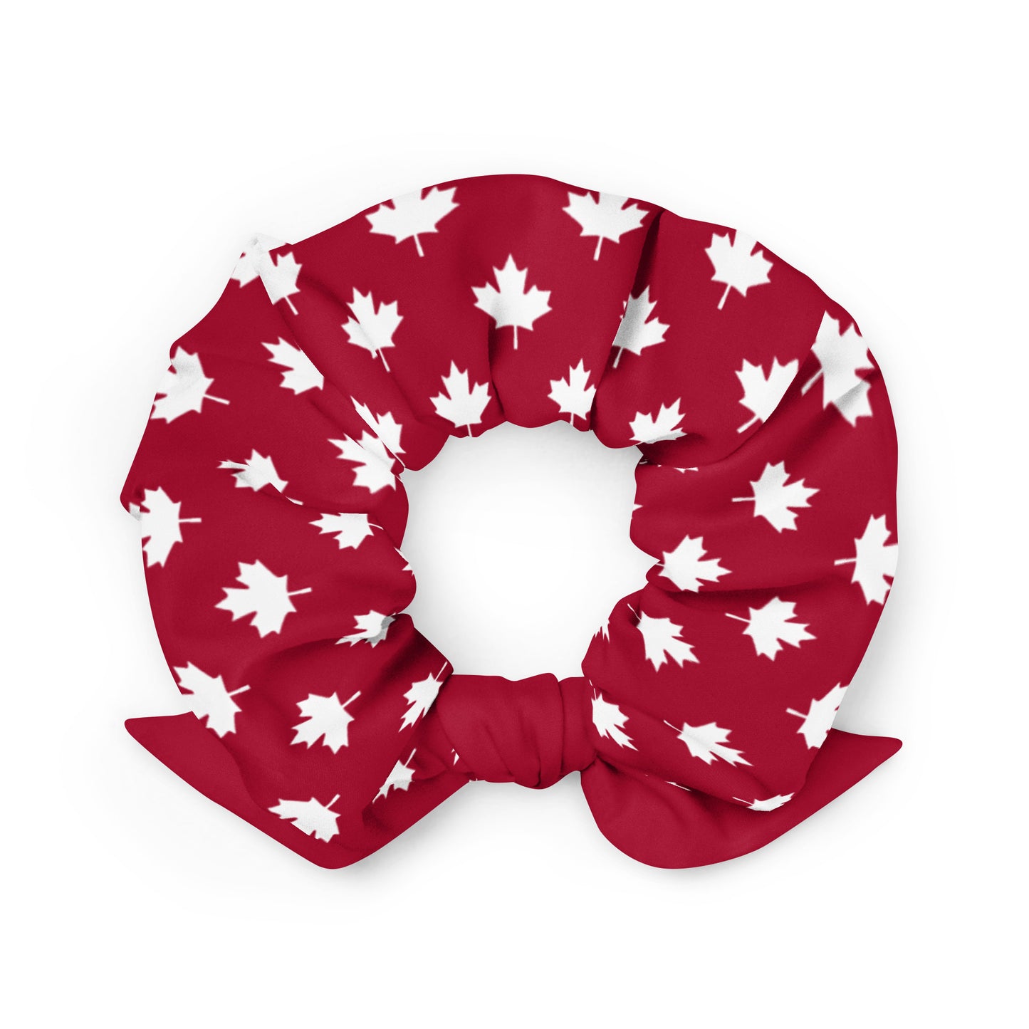 Scrunchie Maple Leaf in Barn Red