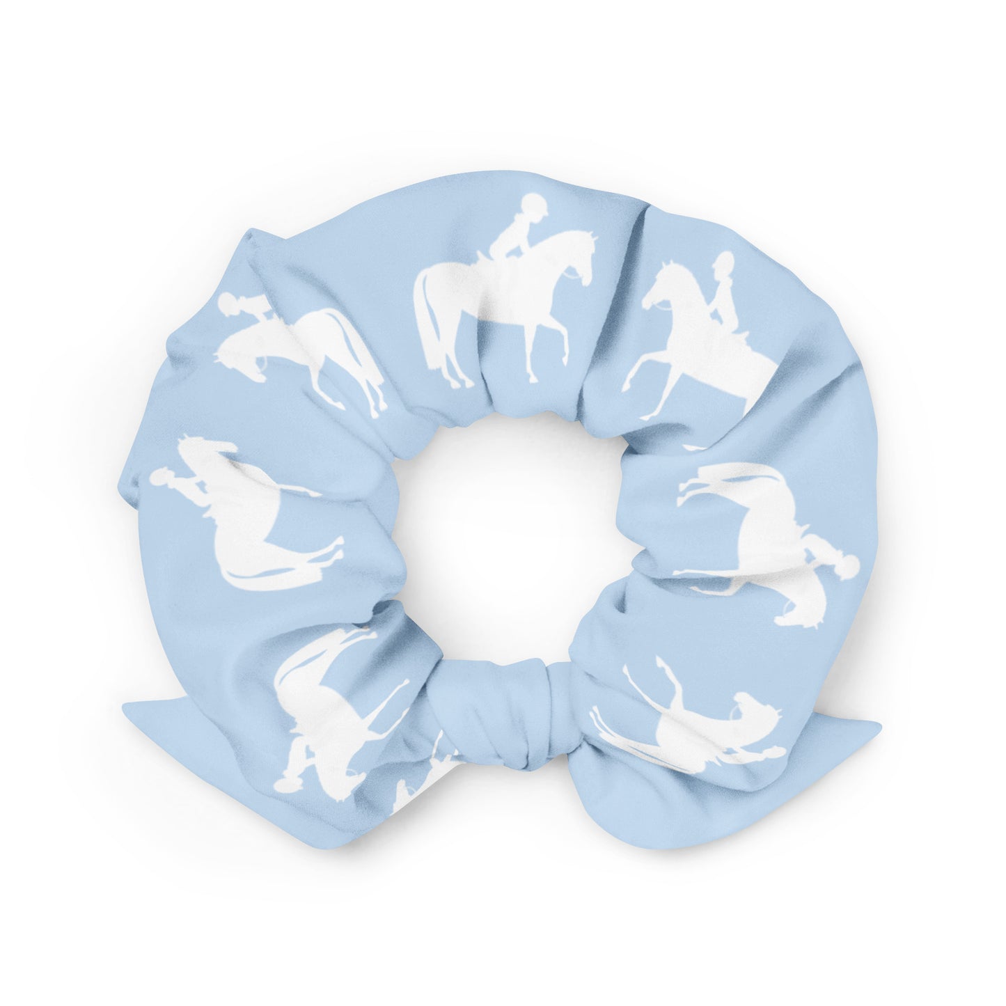 Scrunchie Equestrian in Blue Bubblegum