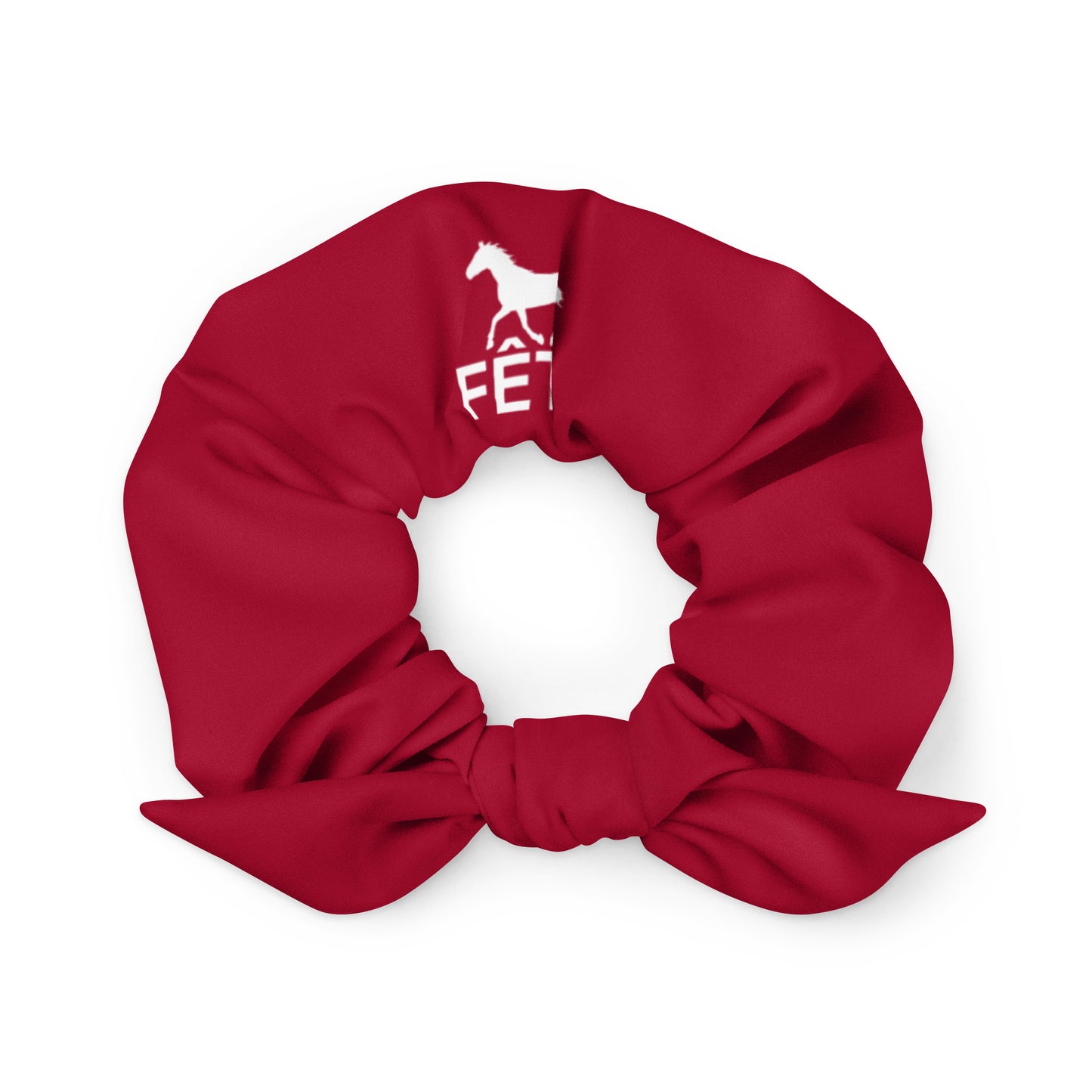 Scrunchie "FÊTE" Equestrian in Barn Red
