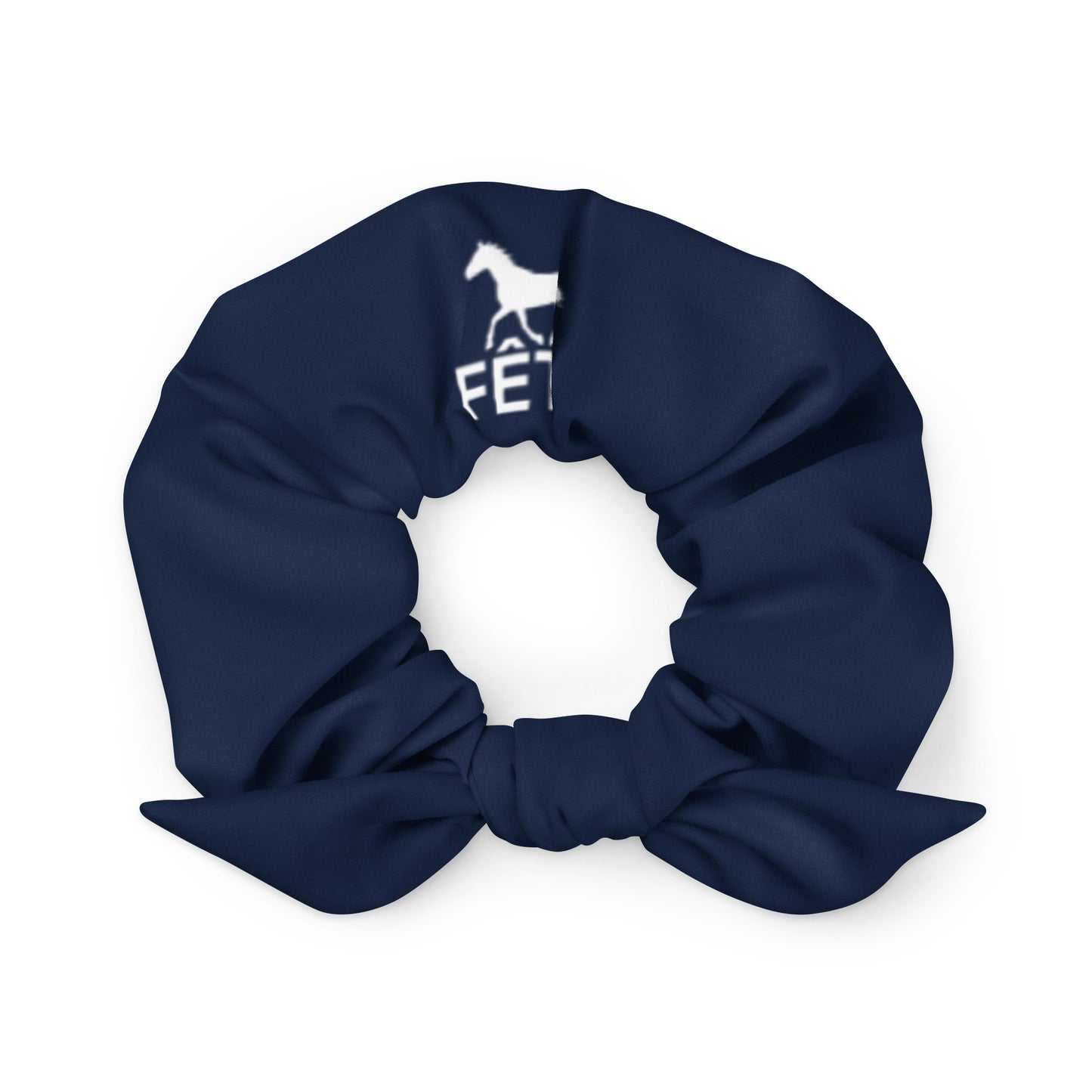Scrunchie "FÊTE" Equestrian in French Navy