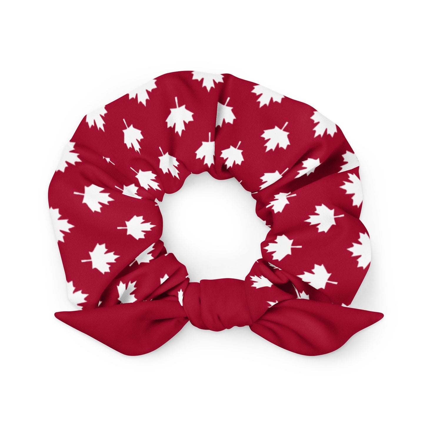 Scrunchie Maple Leaf in Barn Red