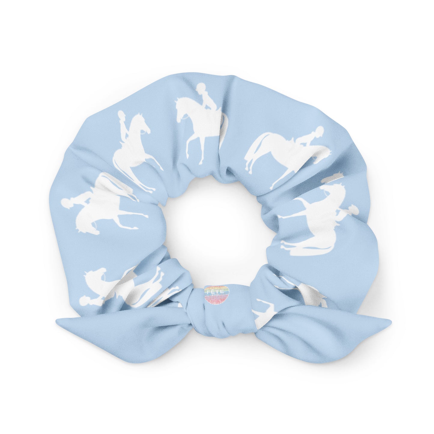 Scrunchie Equestrian in Blue Bubblegum
