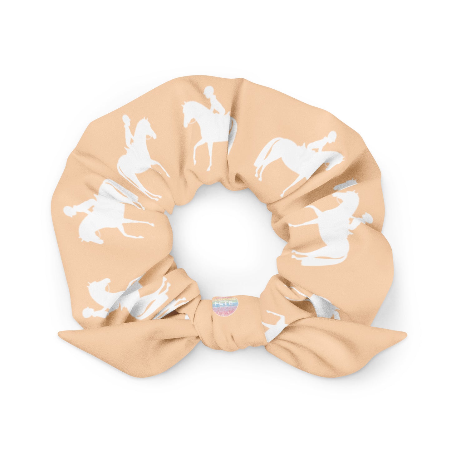 Scrunchie Equestrian in Peach Creamsicle