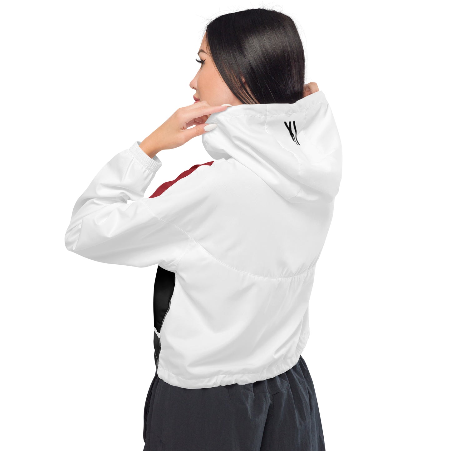 Women’s Cropped Windbreaker in Francis XI Classic Colours with White or Black Trim
