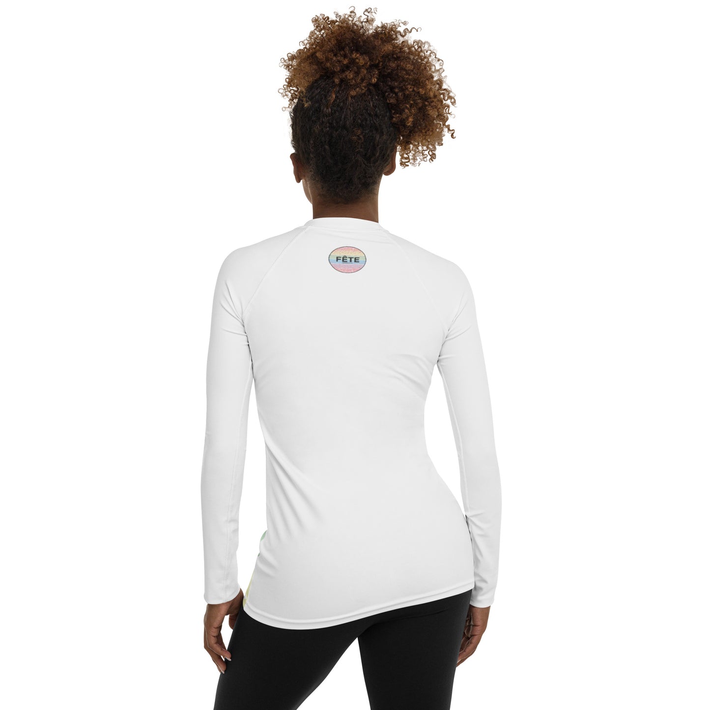 Women's Long-Sleeved Sun Shirt "EAT SLEEP RIDE REPEAT" in Fun Fetti Colours