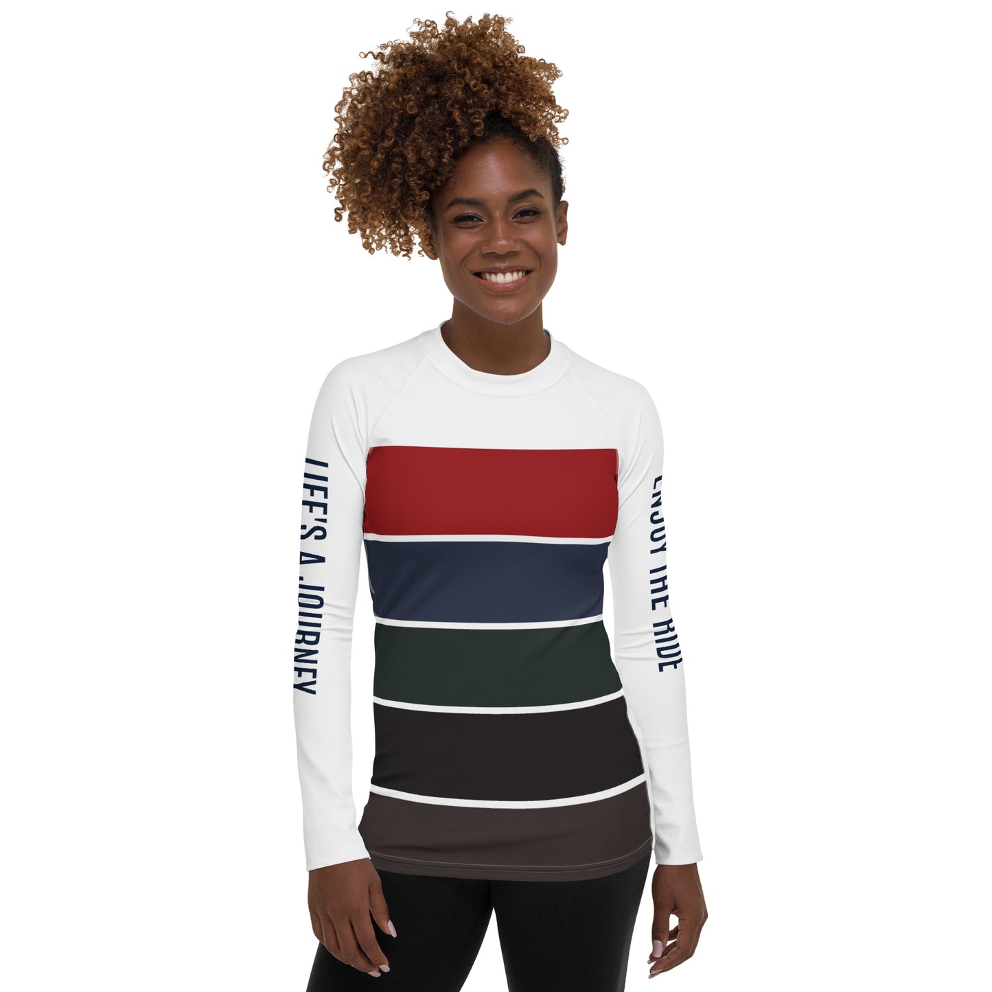 Women's Long-Sleeved Sun Shirt "LIFE'S A JOURNEY" in Francis XI Classic Colours
