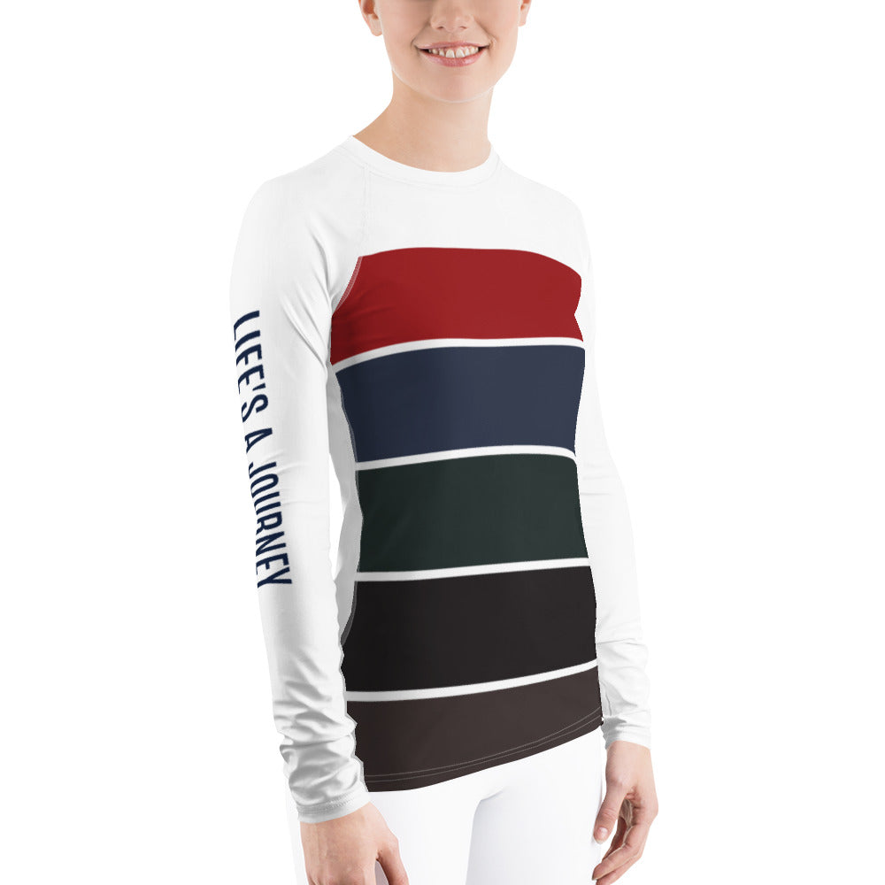 Women's Long-Sleeved Sun Shirt "LIFE'S A JOURNEY" in Francis XI Classic Colours