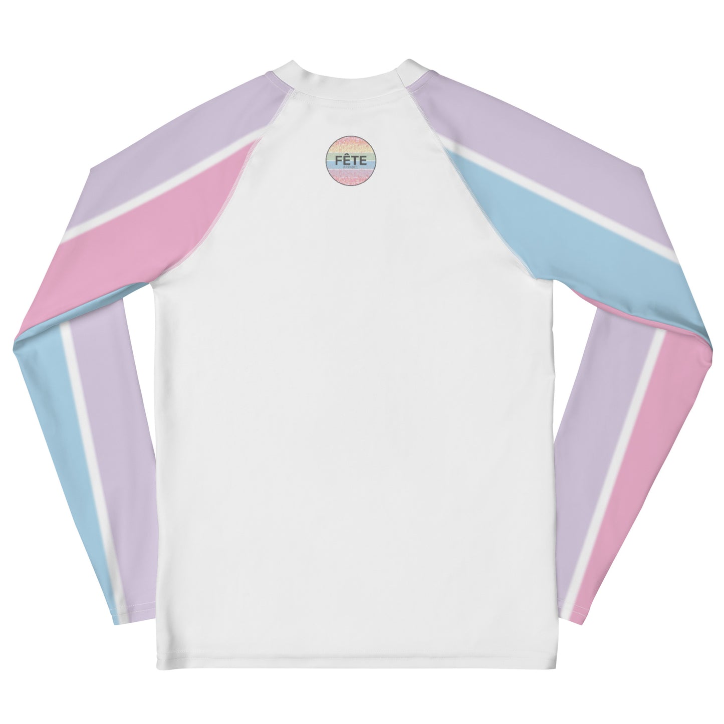Youth Long-Sleeved Sun Shirt "I LOVE SCHOOLING" in Grape Taffy, Cotton Candy & Blue Bubblegum
