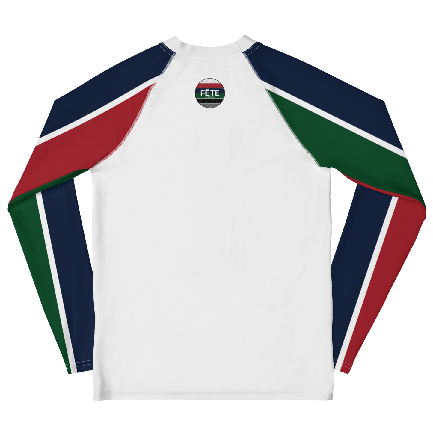 Youth Long-Sleeved Sun Shirt "EAT SLEEP RIDE REPEAT" in Classic White, Barn Red, French Navy & Racing Green