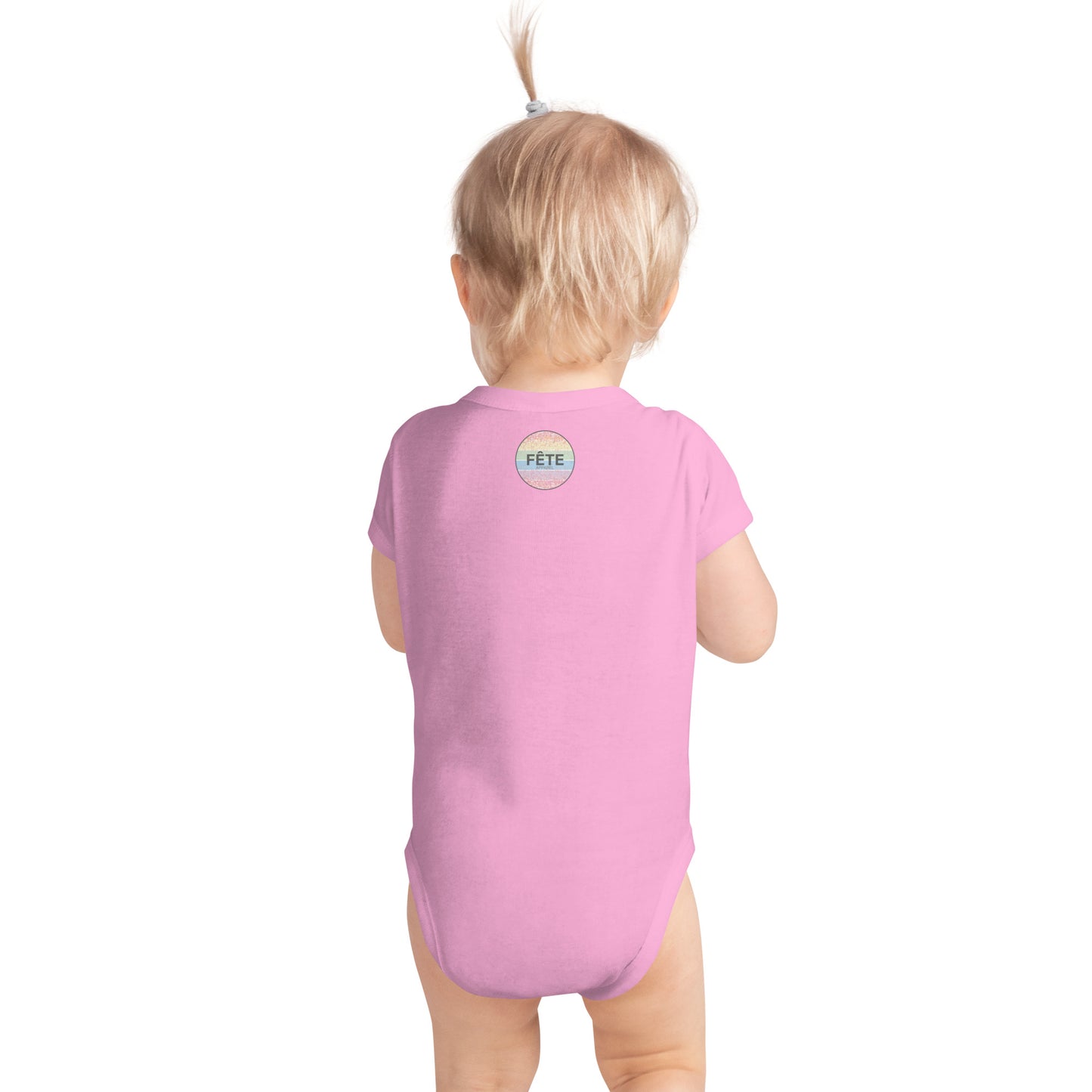 Infant Onesie "BORN TO RIDE" in Classic White, Heather Grey or Pink