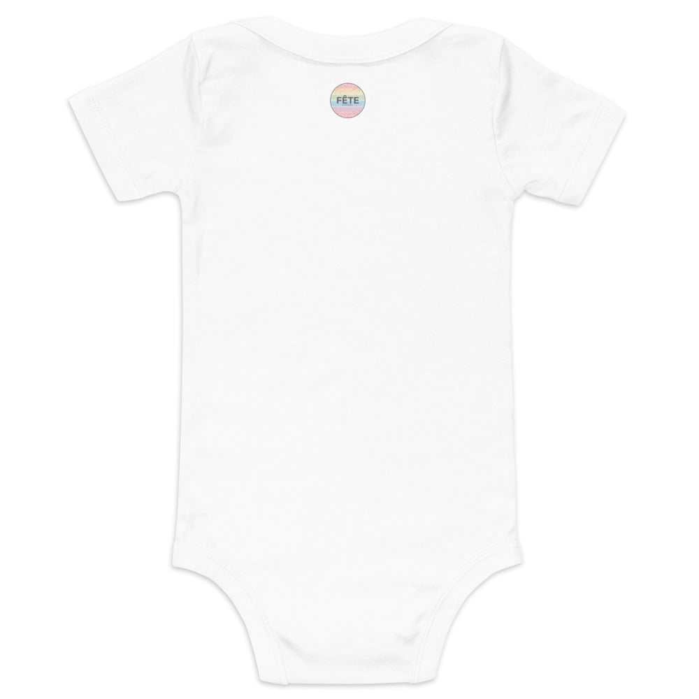 Infant Onesie "HEADINGLEY, MB" in Storm Grey on Classic White, Pink, or Blue