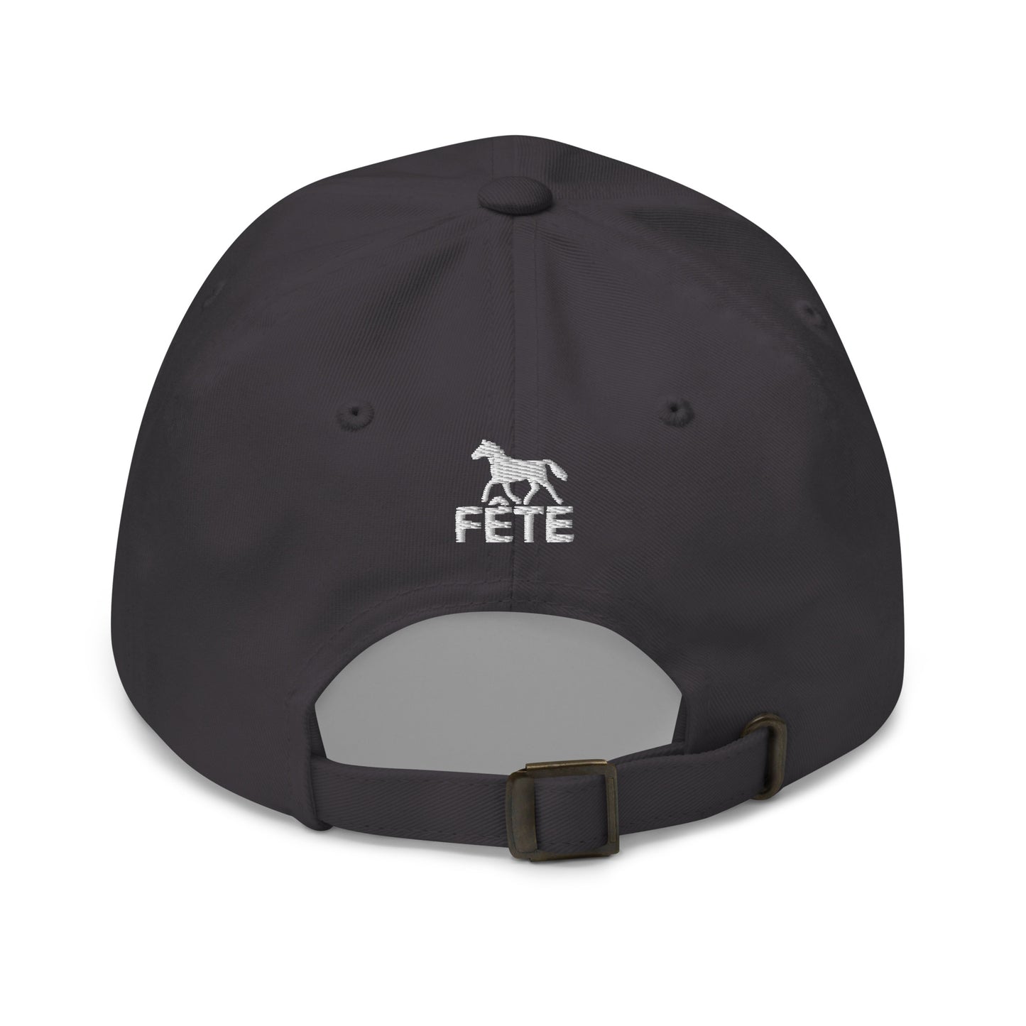 Adjustable Cap "SOLACE STABLES" Embroidered in Classic White on Basic Black or Storm Grey