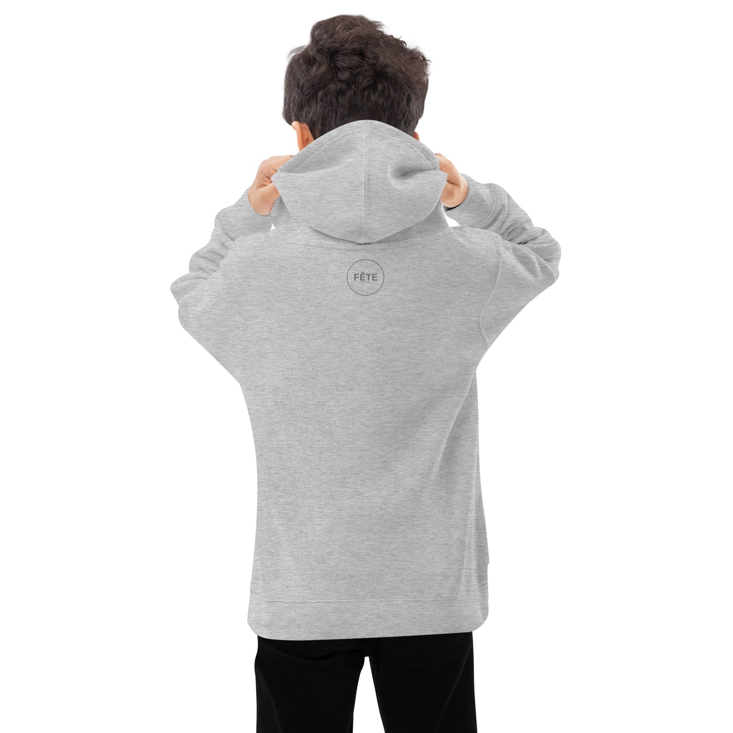 Children's Fleece Hoodie "COOKIES IMPROVE PERFORMANCE" Star in Classic White or Heather Grey