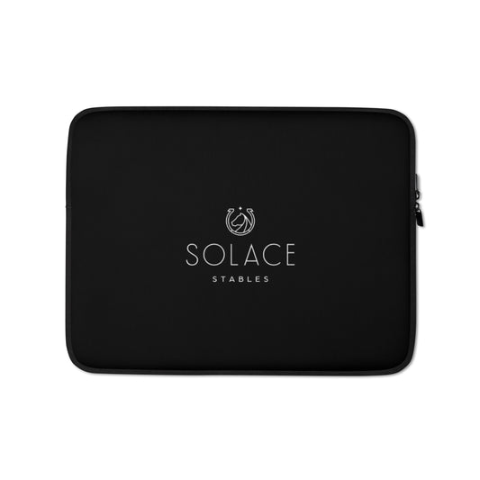 Laptop Sleeve "SOLACE STABLES" in Basic Black
