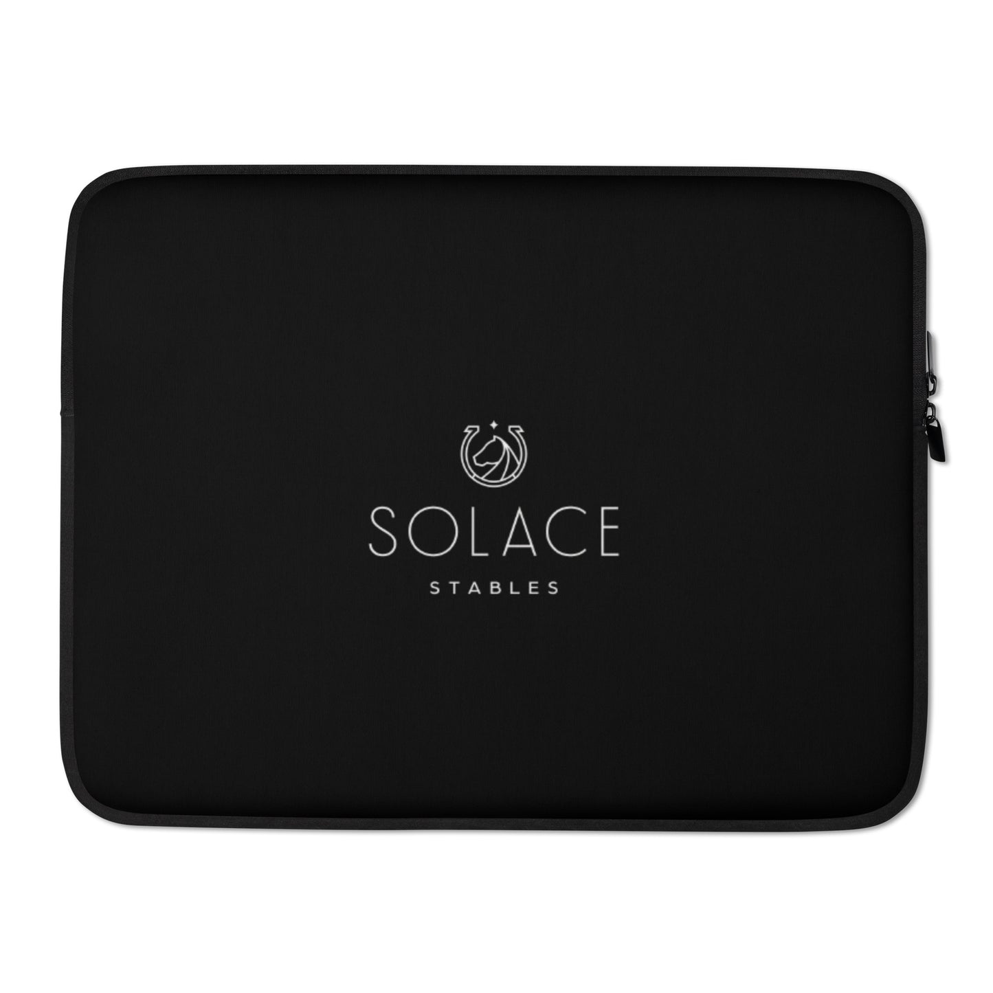 Laptop Sleeve "SOLACE STABLES" in Basic Black