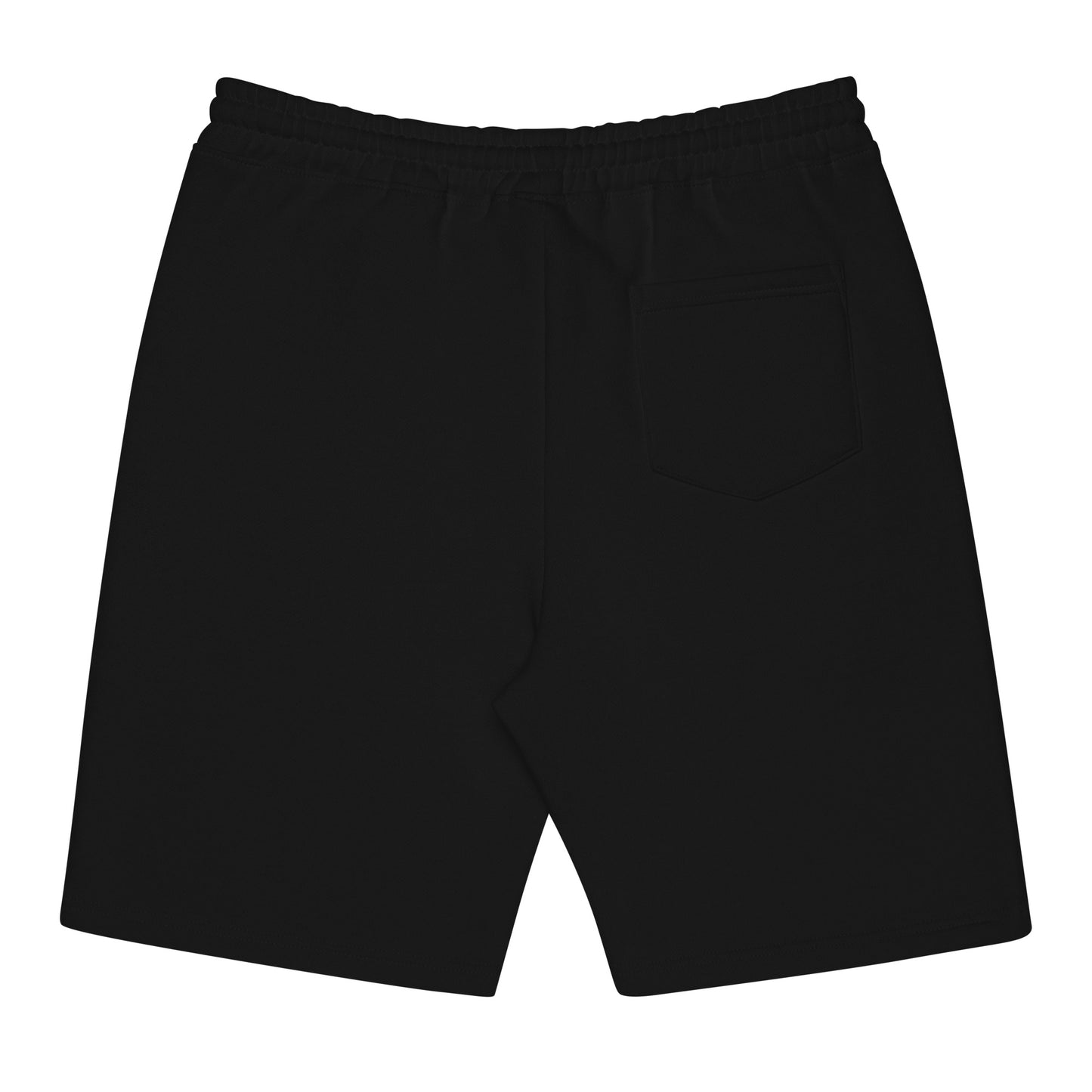 Men's Fleece Shorts ""FÊTE" Logo Embroidered in Classic White on Basic Black