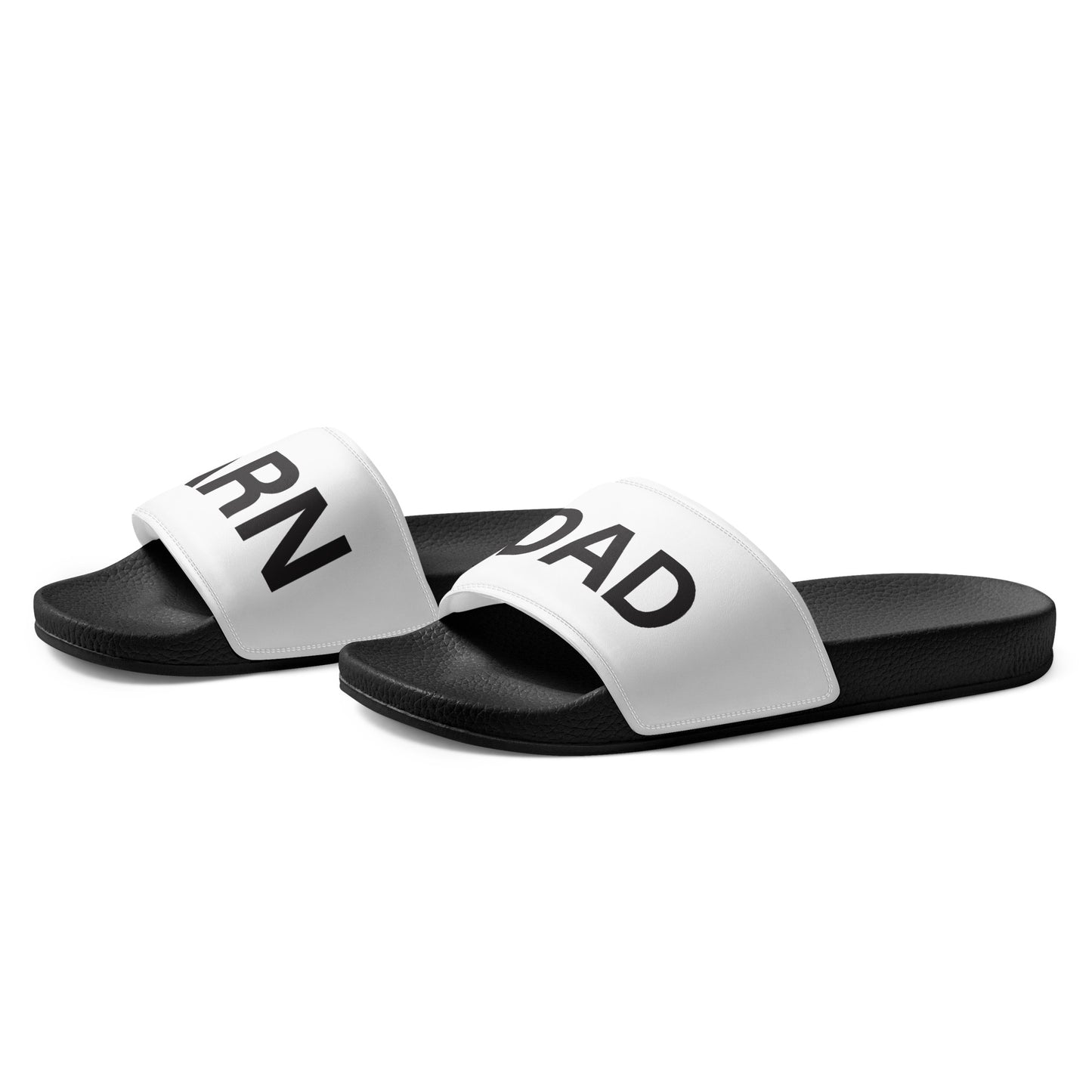 Men’s Slides "BARN DAD" in Black & White