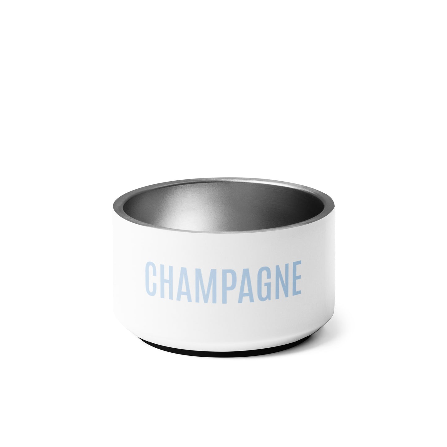 Pet Bowl "CHAMPAGNE" in Classic White & Blue Bubblegum