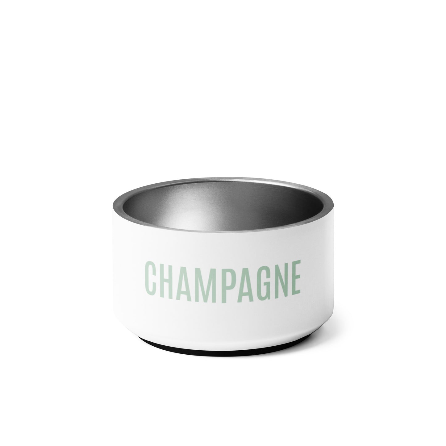 Pet Bowl "CHAMPAGNE" in Classic White & Sour Apple