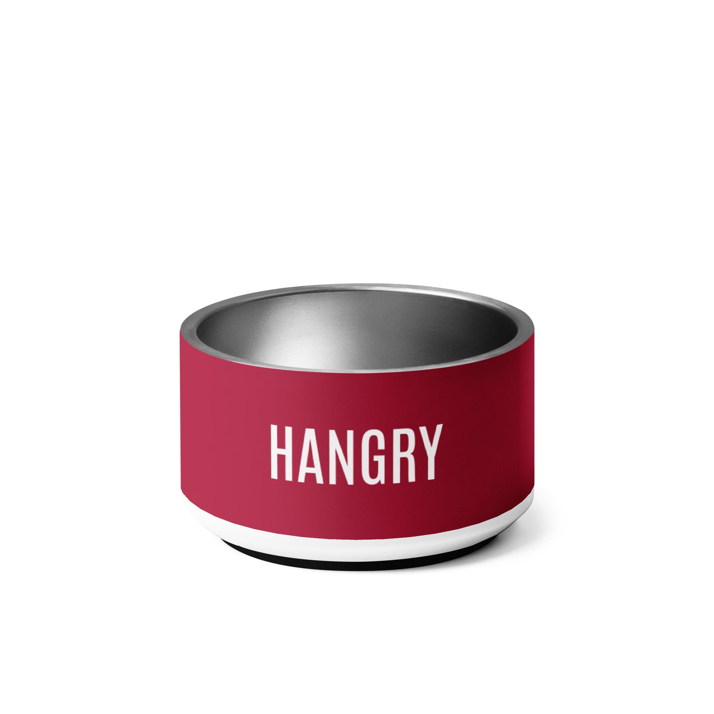 Pet Bowl "HANGRY" in Barn Red