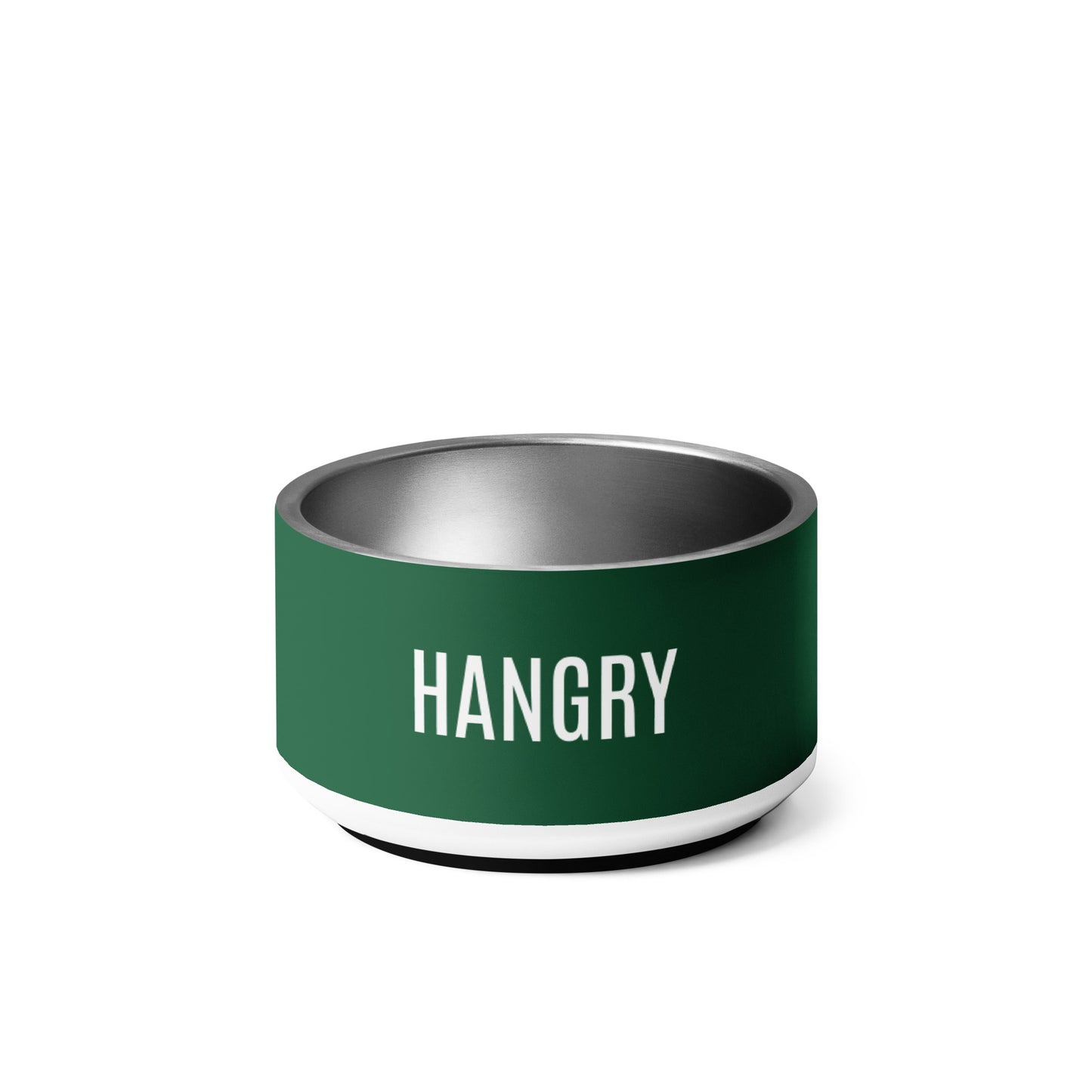 Pet Bowl "HANGRY" Pet Bowl in Racing Green