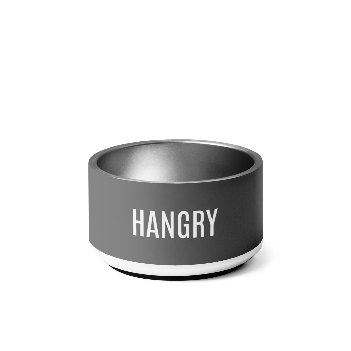 Pet Bowl "HANGRY" in Storm Grey