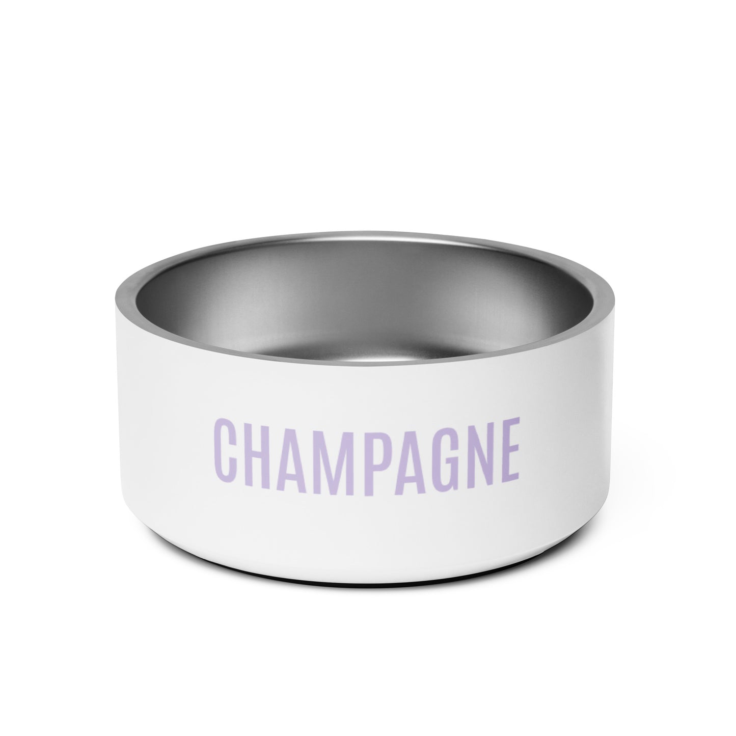 Pet Bowl "CHAMPAGNE" in Classic White & Grape Taffy