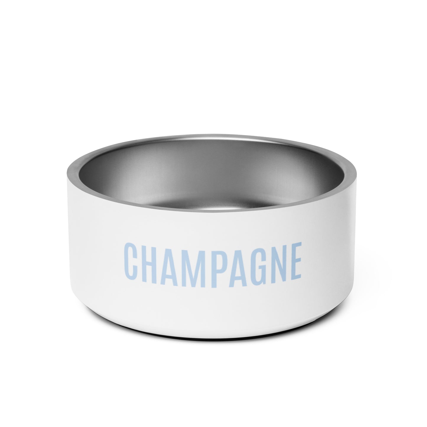 Pet Bowl "CHAMPAGNE" in Classic White & Blue Bubblegum