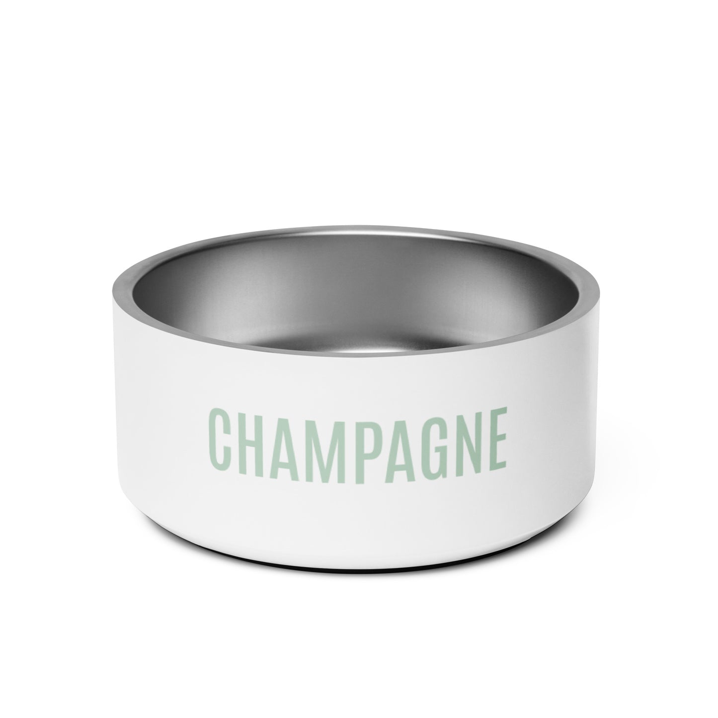 Pet Bowl "CHAMPAGNE" in Classic White & Sour Apple