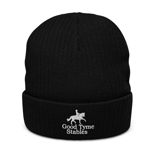 Beanie "GOOD TYME STABLES" Embroidered in Classic White on Basic Black, French Navy or Light Grey