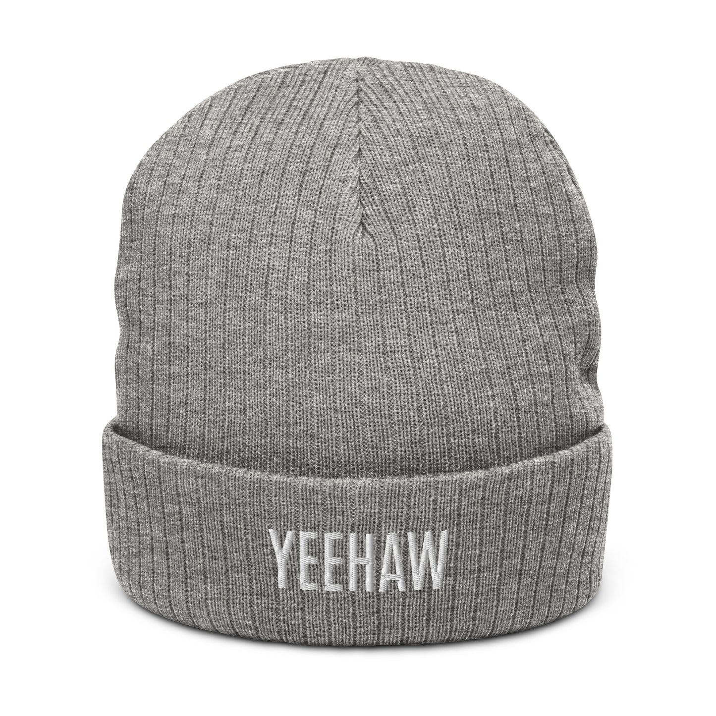Beanie "YEEHAW" Embroidered in Classic White on Basic Black, French Navy or Light Grey