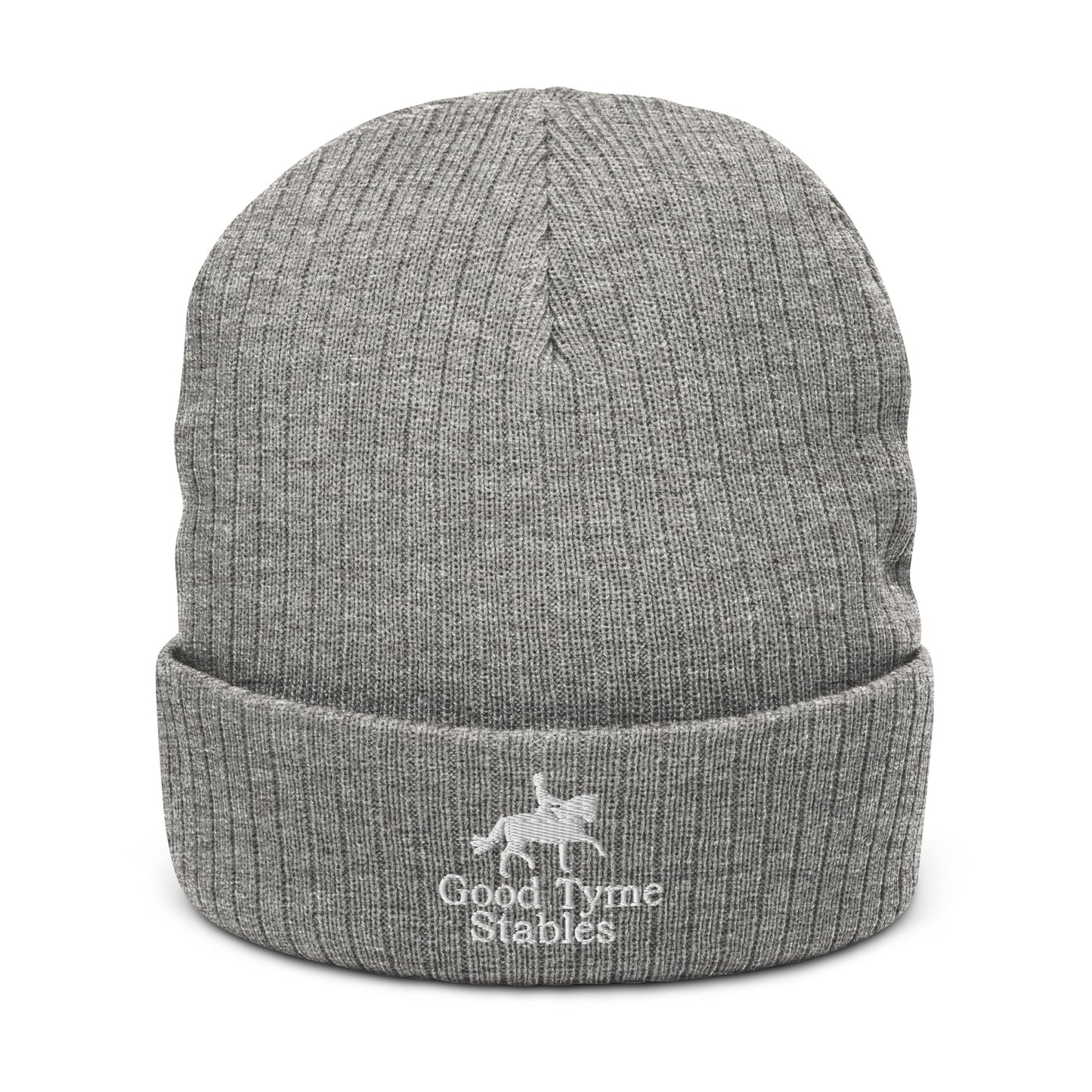 Beanie "GOOD TYME STABLES" Embroidered in Classic White on Basic Black, French Navy or Light Grey