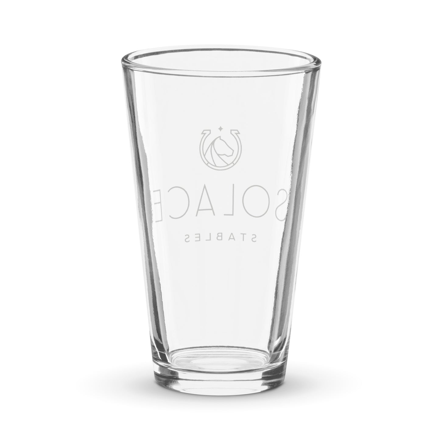 Pint Glass "SOLACE STABLES"
