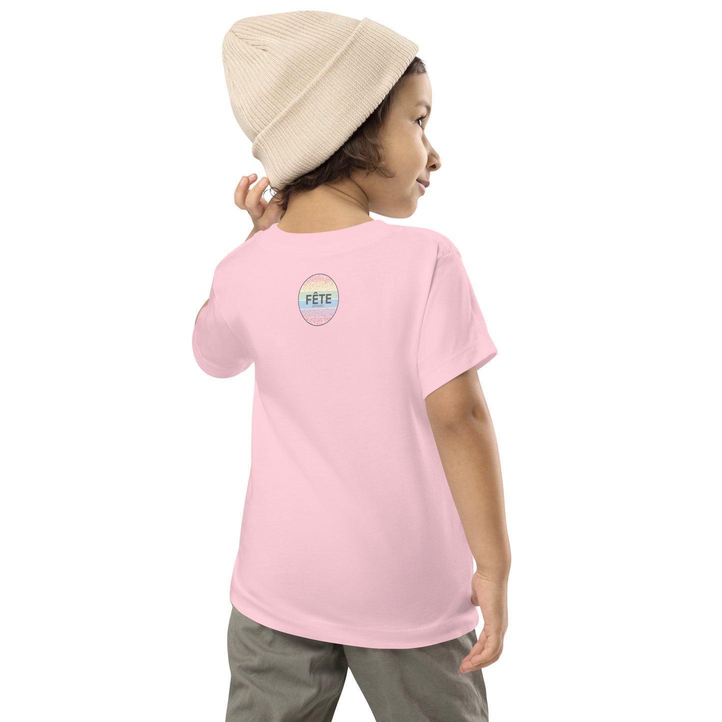 Children's T-Shirt "HEADINGLEY, MB" Embroidered in Storm Grey on Classic White, Blue or Pink