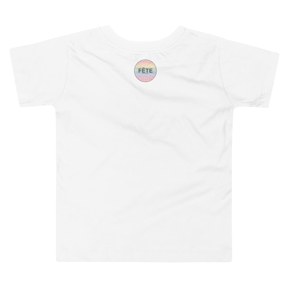 Children's T-Shirt "HEADINGLEY, MB" Embroidered in Storm Grey on Classic White, Blue or Pink