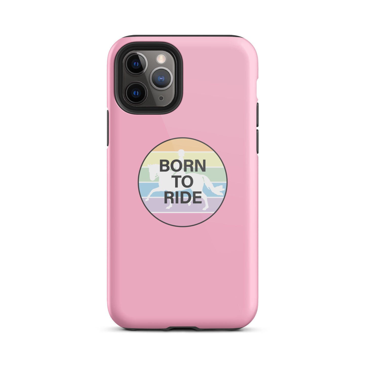 Tough Case for iPhone® "BORN TO RIDE" in Cotton Candy