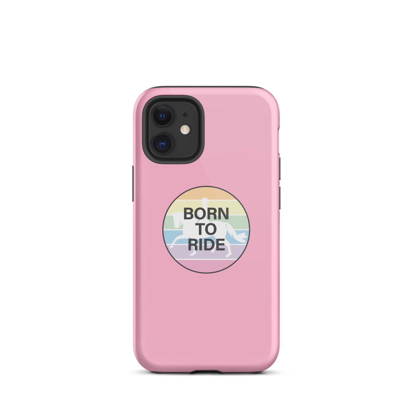 Tough Case for iPhone® "BORN TO RIDE" in Cotton Candy